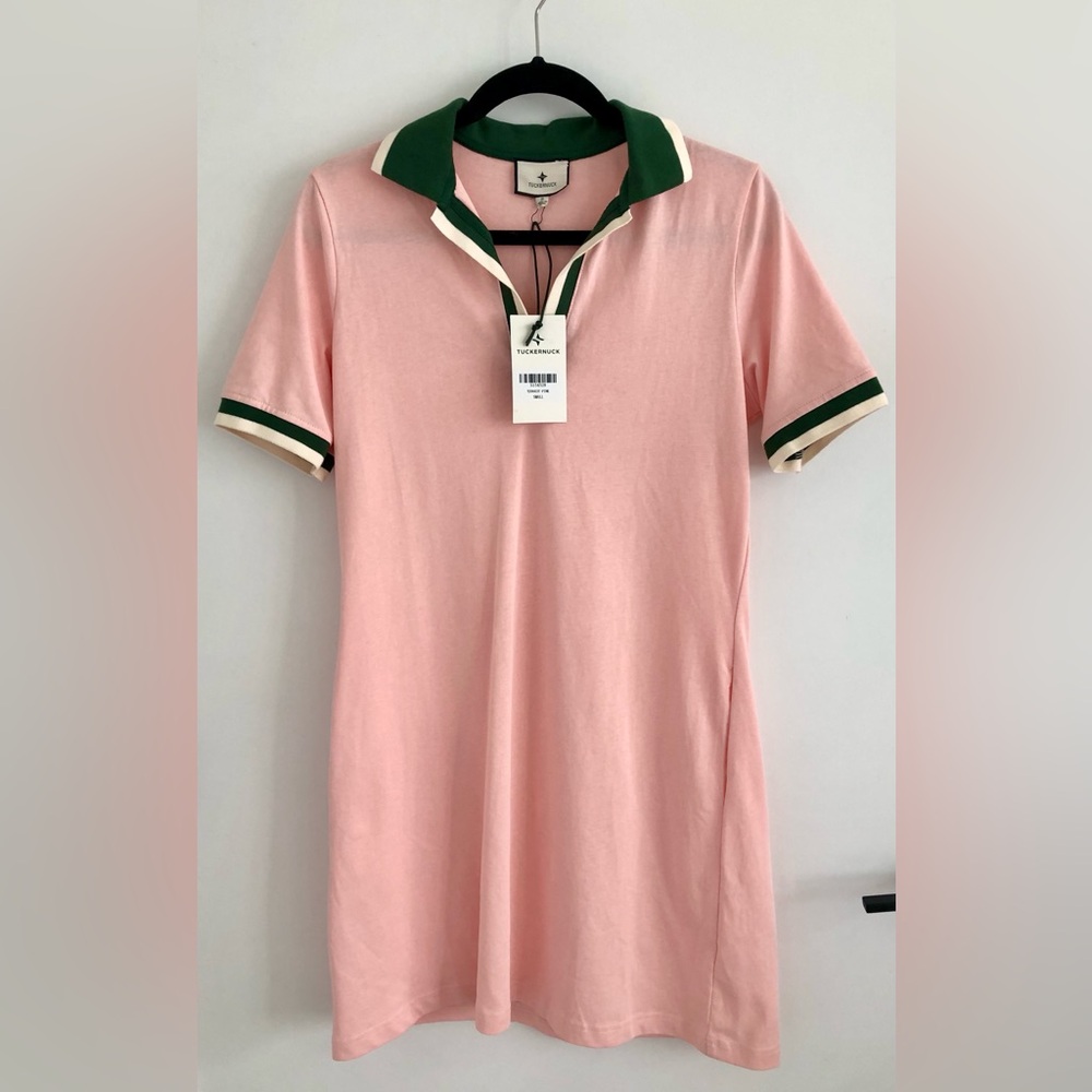 NWT Tuckernuck Pink Salt Hutton Polo Dress | Small
